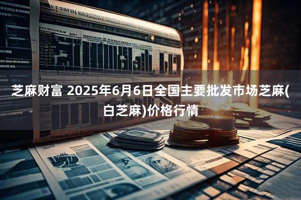 芝麻财富 2025年6月6日全国主要批发市场芝麻(白芝麻)价格行情