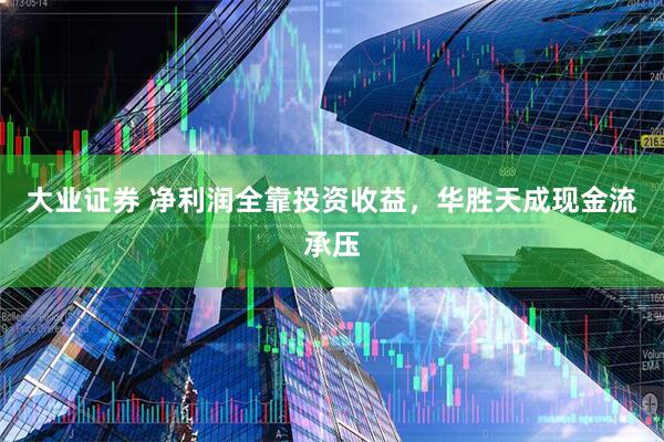 大业证券 净利润全靠投资收益，华胜天成现金流承压